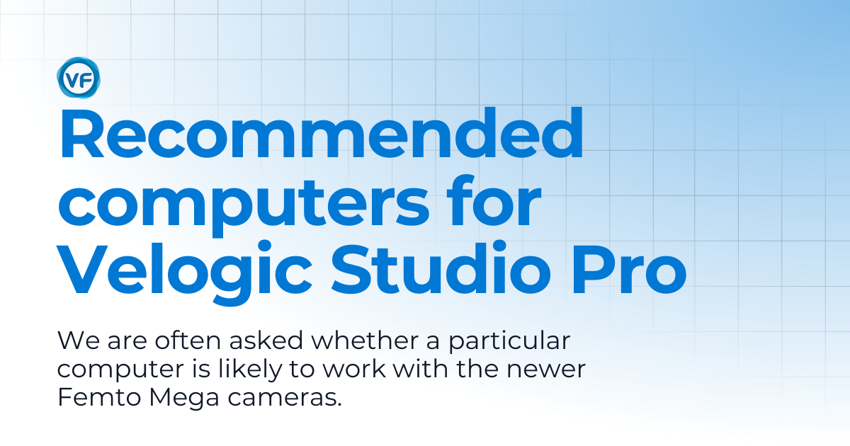 Recommended computers for Velogic Studio Pro | Velogic Docs